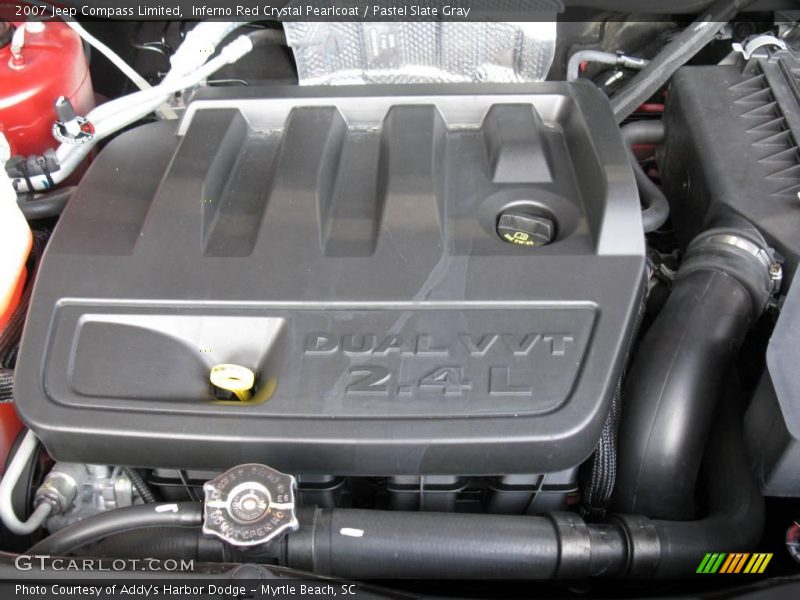 Inferno Red Crystal Pearlcoat / Pastel Slate Gray 2007 Jeep Compass Limited