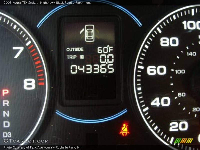 Nighthawk Black Pearl / Parchment 2005 Acura TSX Sedan