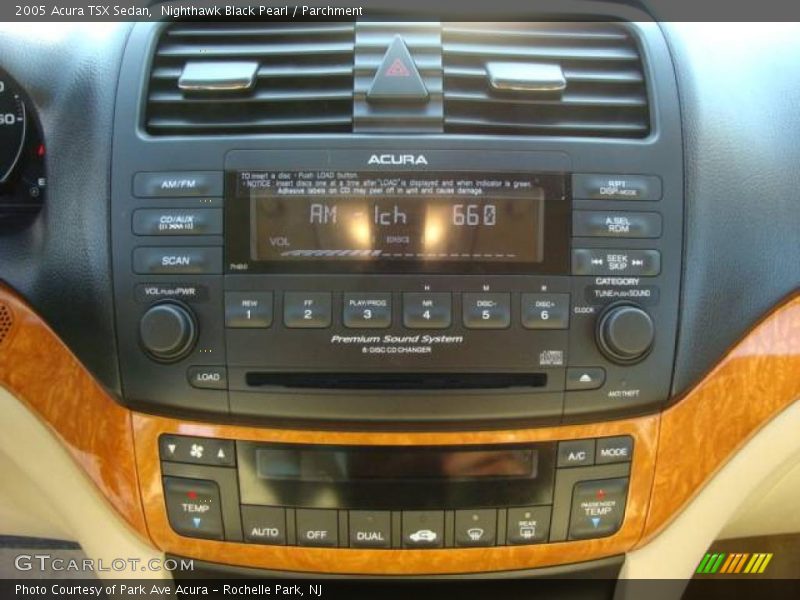 Nighthawk Black Pearl / Parchment 2005 Acura TSX Sedan