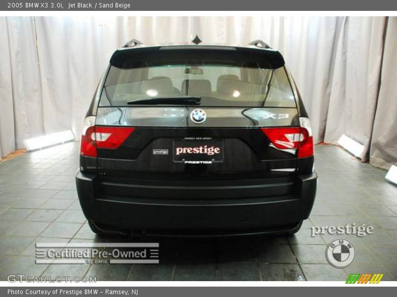 Jet Black / Sand Beige 2005 BMW X3 3.0i