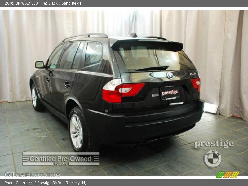 Jet Black / Sand Beige 2005 BMW X3 3.0i