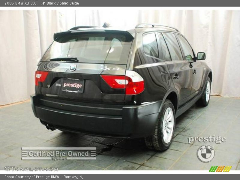 Jet Black / Sand Beige 2005 BMW X3 3.0i