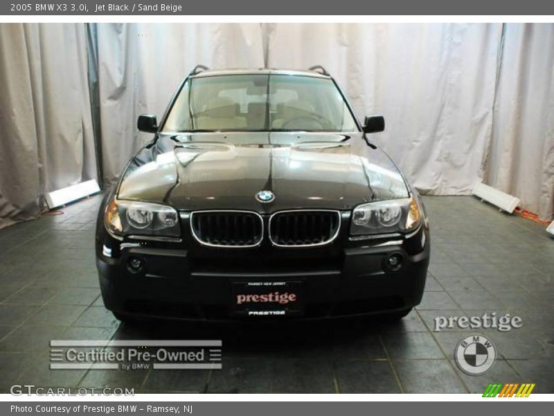 Jet Black / Sand Beige 2005 BMW X3 3.0i