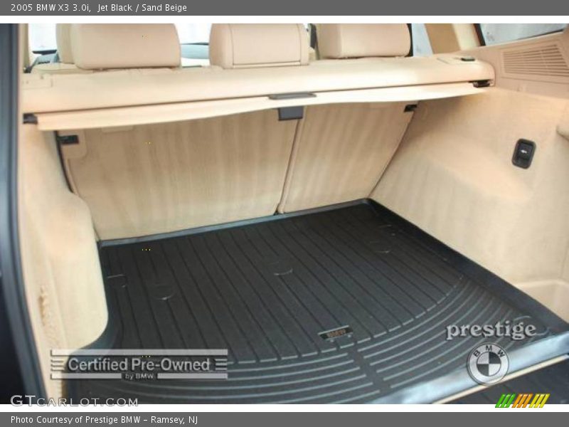Jet Black / Sand Beige 2005 BMW X3 3.0i