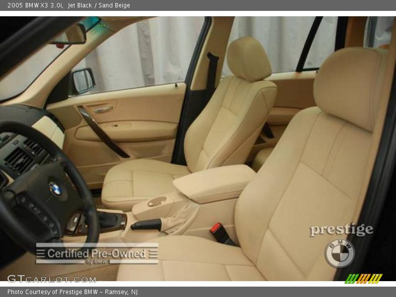 Jet Black / Sand Beige 2005 BMW X3 3.0i