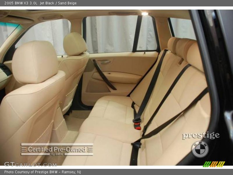 Jet Black / Sand Beige 2005 BMW X3 3.0i