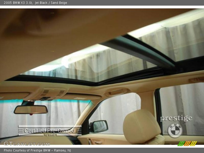 Jet Black / Sand Beige 2005 BMW X3 3.0i