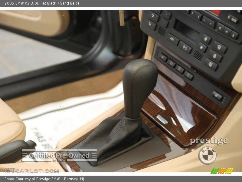 Jet Black / Sand Beige 2005 BMW X3 3.0i