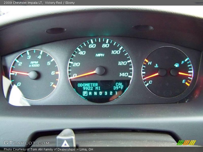 Victory Red / Ebony 2009 Chevrolet Impala LT