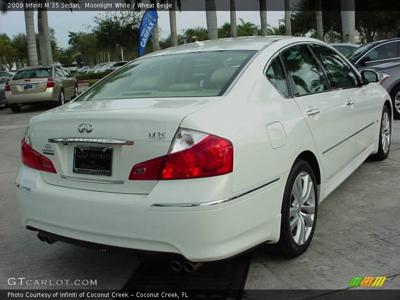 Moonlight White / Wheat Beige 2009 Infiniti M 35 Sedan