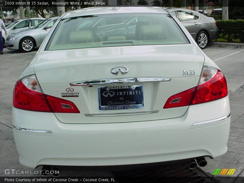 Moonlight White / Wheat Beige 2009 Infiniti M 35 Sedan