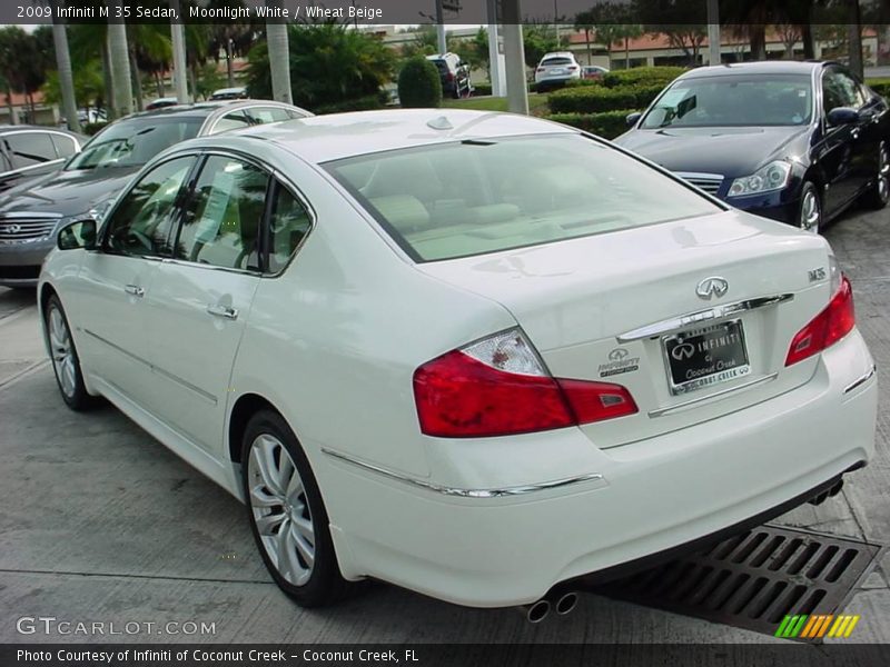 Moonlight White / Wheat Beige 2009 Infiniti M 35 Sedan