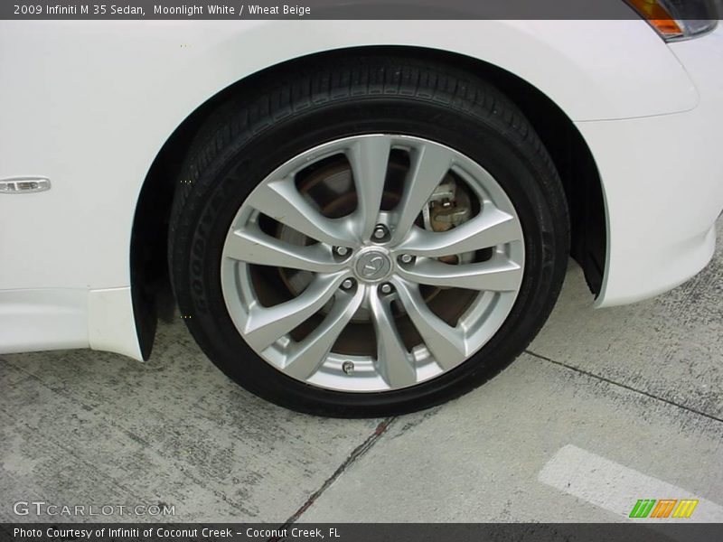 Moonlight White / Wheat Beige 2009 Infiniti M 35 Sedan