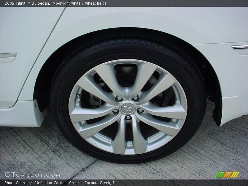 Moonlight White / Wheat Beige 2009 Infiniti M 35 Sedan