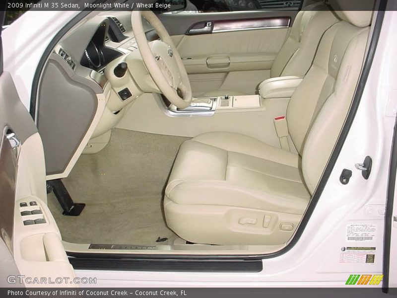 Moonlight White / Wheat Beige 2009 Infiniti M 35 Sedan