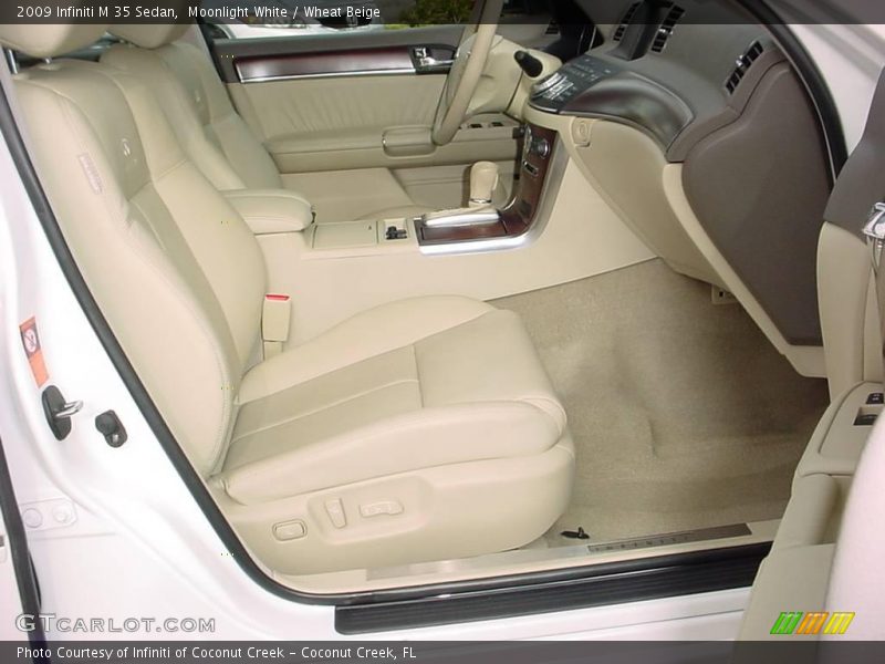 Moonlight White / Wheat Beige 2009 Infiniti M 35 Sedan