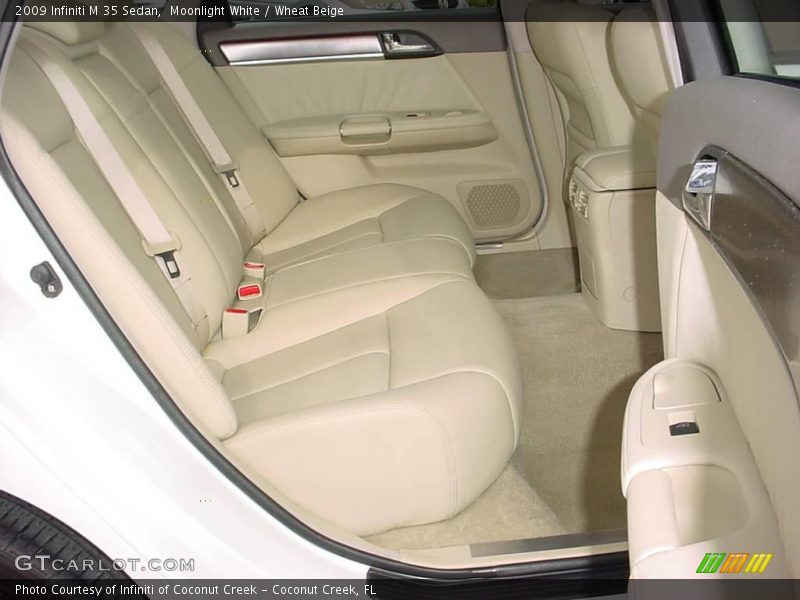 Moonlight White / Wheat Beige 2009 Infiniti M 35 Sedan