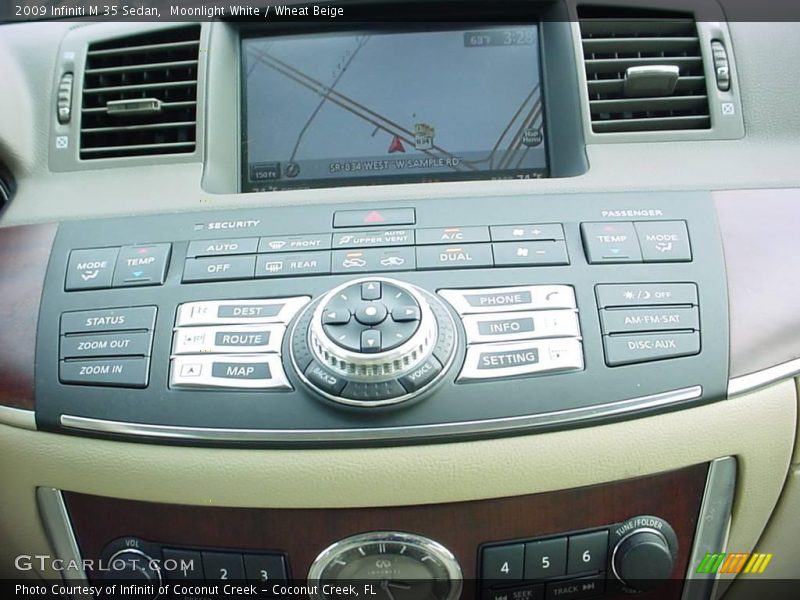 Moonlight White / Wheat Beige 2009 Infiniti M 35 Sedan