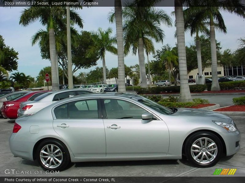 Liquid Platinum / Graphite 2009 Infiniti G 37 Sedan