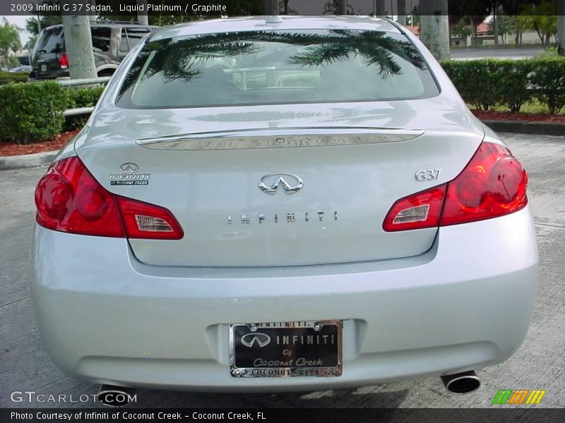 Liquid Platinum / Graphite 2009 Infiniti G 37 Sedan