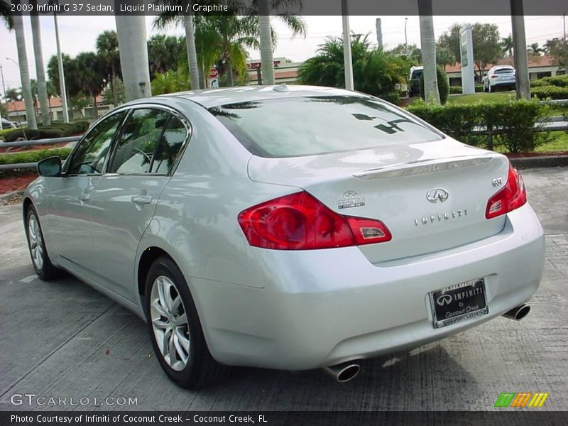 Liquid Platinum / Graphite 2009 Infiniti G 37 Sedan