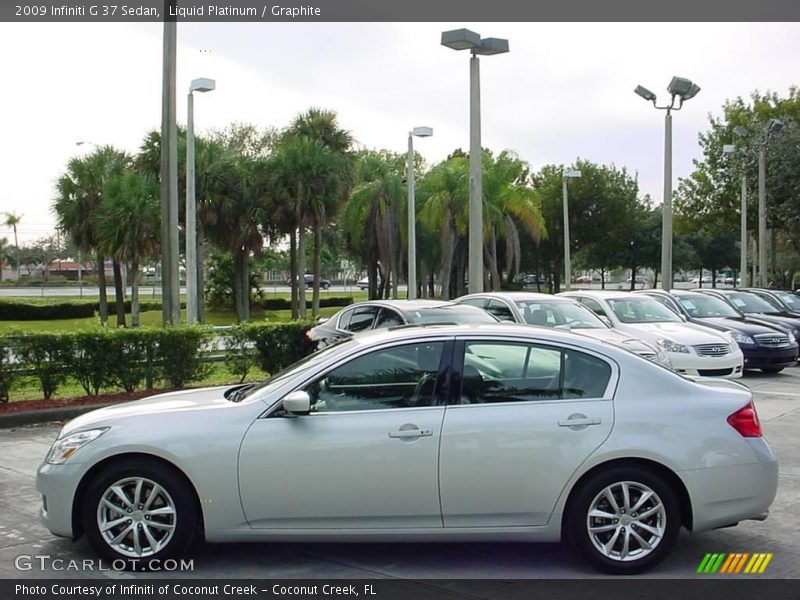 Liquid Platinum / Graphite 2009 Infiniti G 37 Sedan
