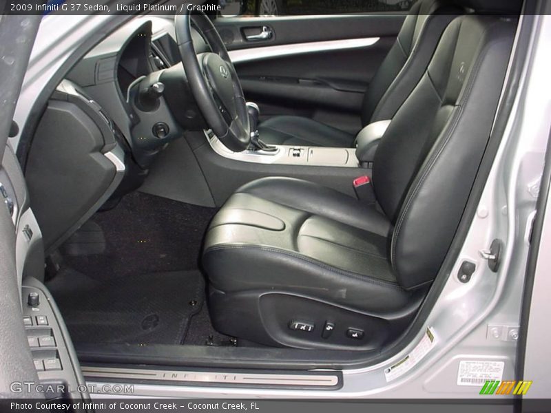 Liquid Platinum / Graphite 2009 Infiniti G 37 Sedan