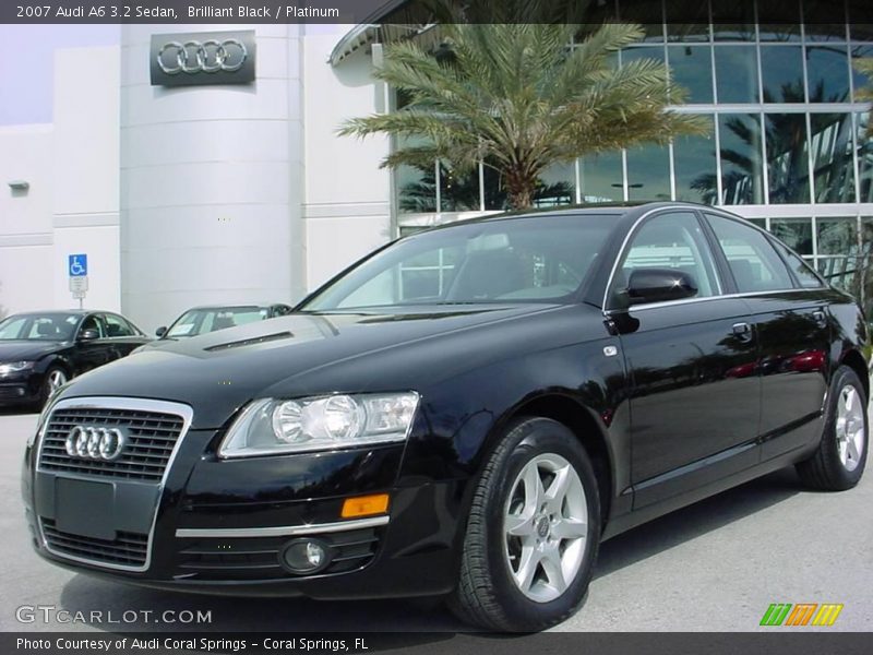 Brilliant Black / Platinum 2007 Audi A6 3.2 Sedan