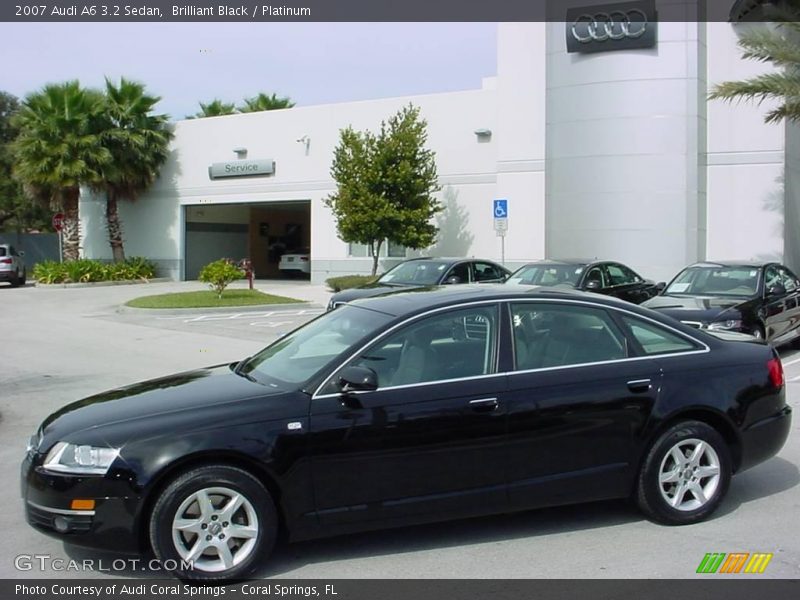 Brilliant Black / Platinum 2007 Audi A6 3.2 Sedan