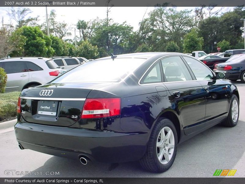 Brilliant Black / Platinum 2007 Audi A6 3.2 Sedan