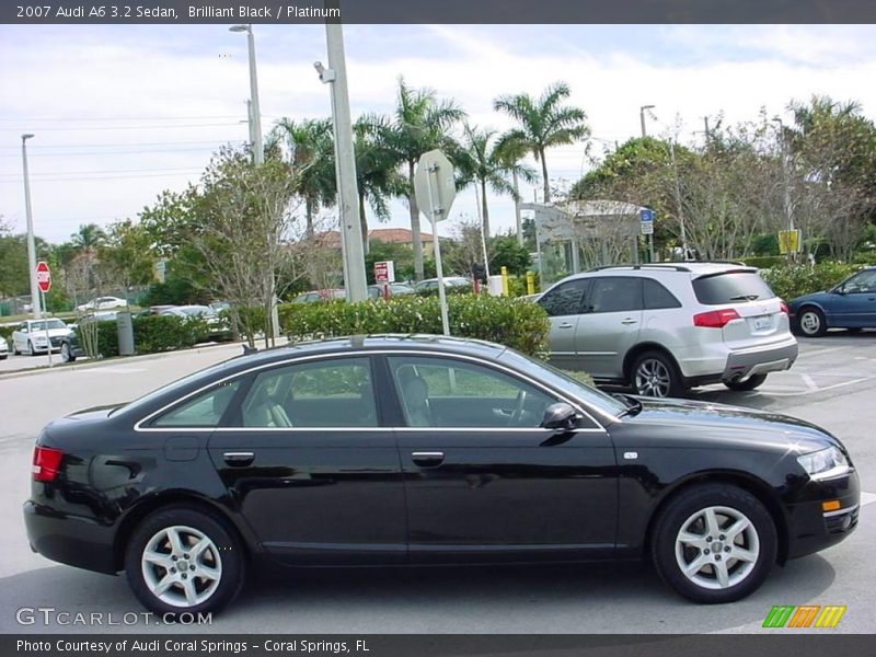 Brilliant Black / Platinum 2007 Audi A6 3.2 Sedan