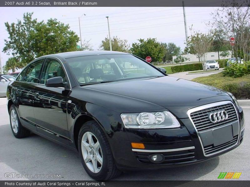 Brilliant Black / Platinum 2007 Audi A6 3.2 Sedan