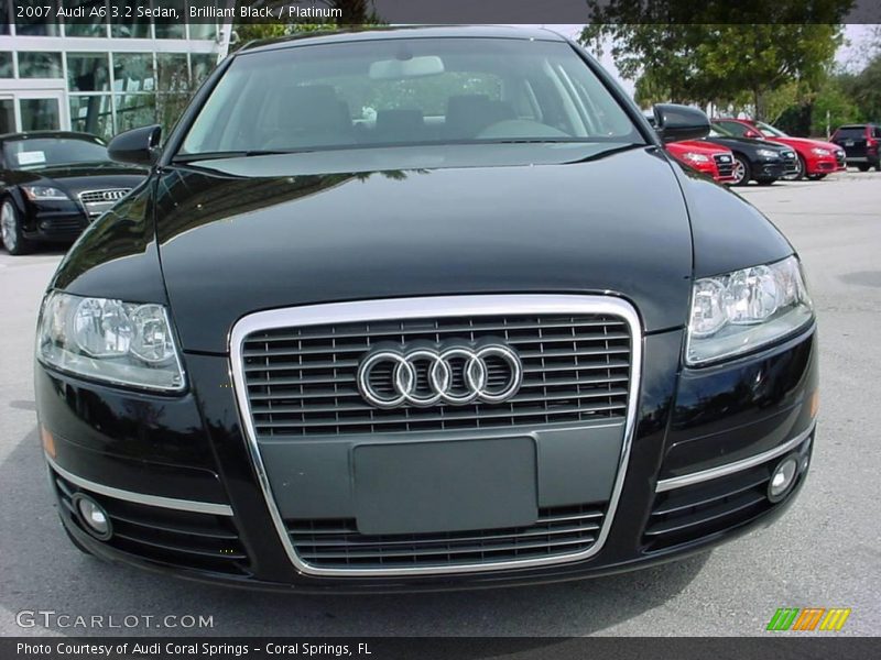 Brilliant Black / Platinum 2007 Audi A6 3.2 Sedan
