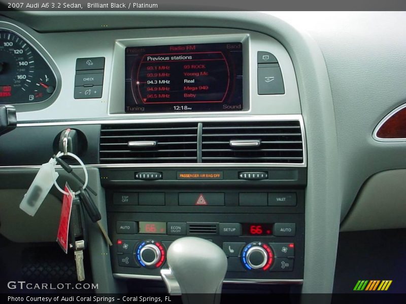 Brilliant Black / Platinum 2007 Audi A6 3.2 Sedan