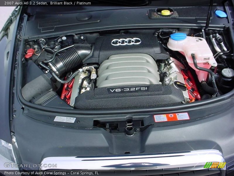 Brilliant Black / Platinum 2007 Audi A6 3.2 Sedan