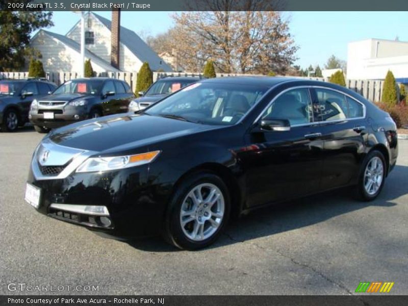 Crystal Black Pearl / Taupe 2009 Acura TL 3.5