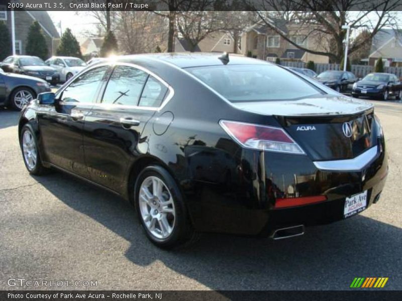 Crystal Black Pearl / Taupe 2009 Acura TL 3.5