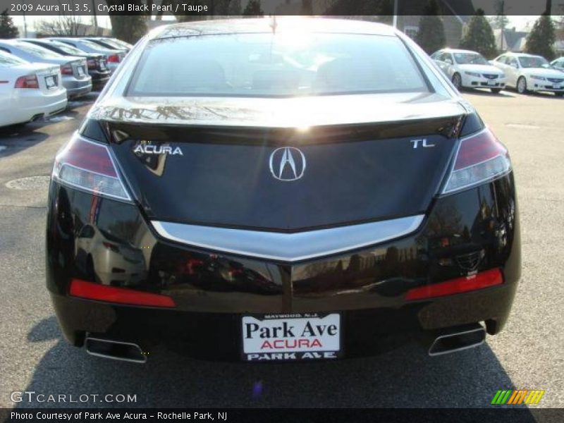 Crystal Black Pearl / Taupe 2009 Acura TL 3.5