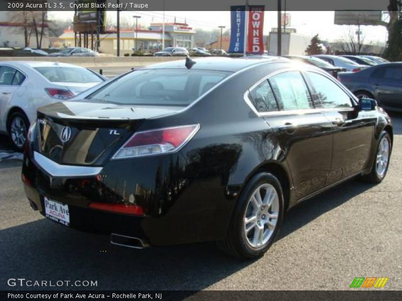 Crystal Black Pearl / Taupe 2009 Acura TL 3.5