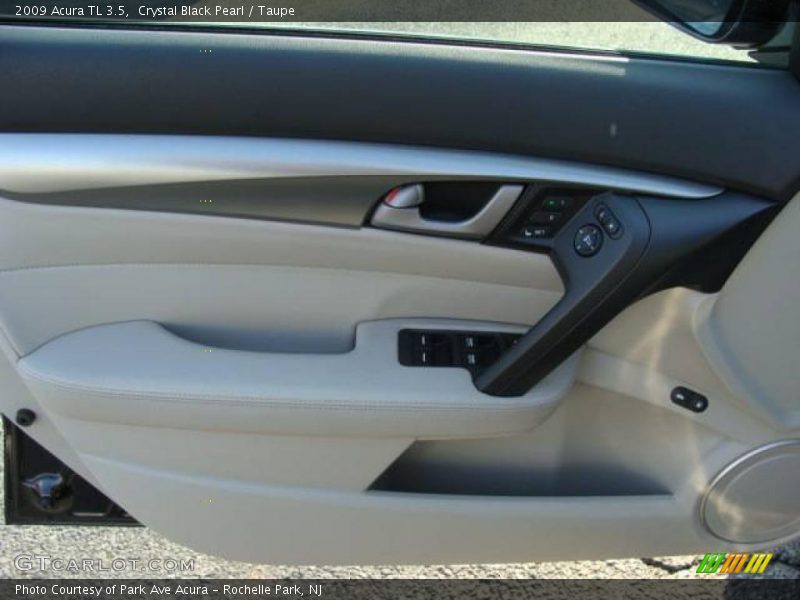 Crystal Black Pearl / Taupe 2009 Acura TL 3.5