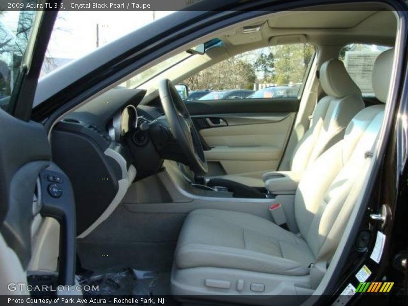Crystal Black Pearl / Taupe 2009 Acura TL 3.5
