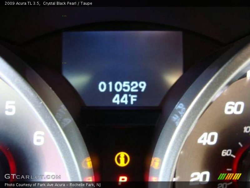 Crystal Black Pearl / Taupe 2009 Acura TL 3.5
