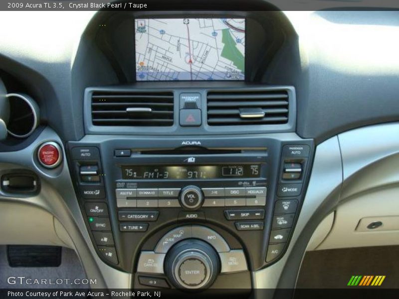 Crystal Black Pearl / Taupe 2009 Acura TL 3.5