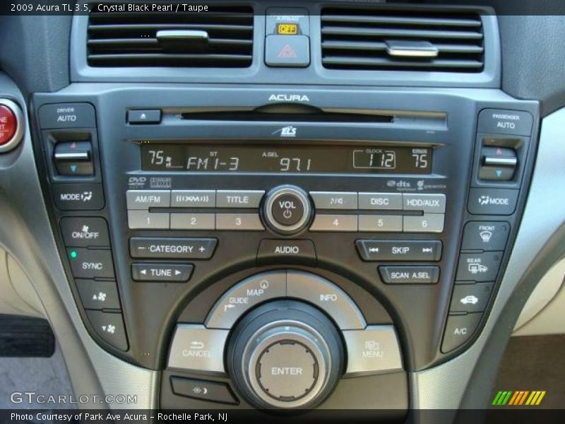Crystal Black Pearl / Taupe 2009 Acura TL 3.5