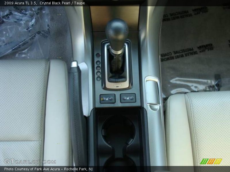 Crystal Black Pearl / Taupe 2009 Acura TL 3.5