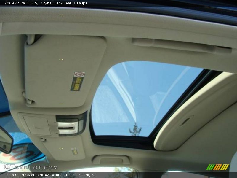 Crystal Black Pearl / Taupe 2009 Acura TL 3.5
