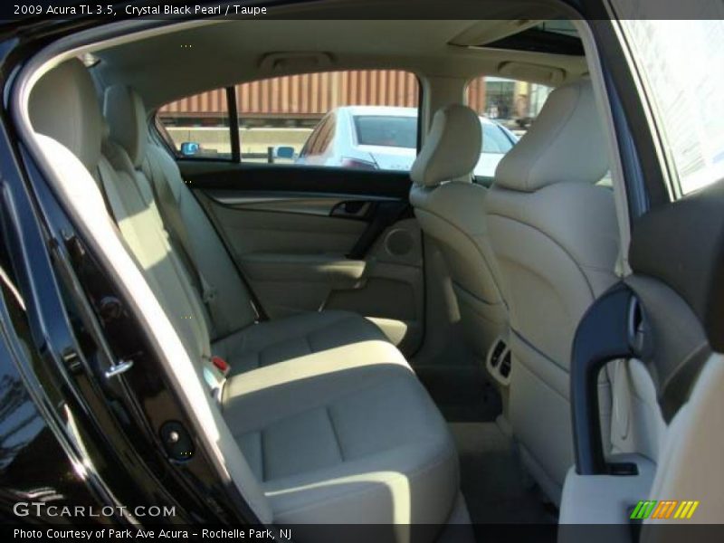 Crystal Black Pearl / Taupe 2009 Acura TL 3.5