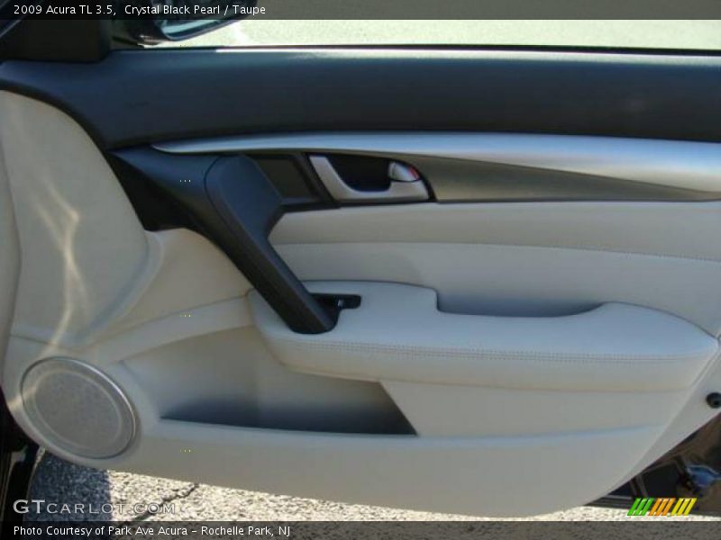 Crystal Black Pearl / Taupe 2009 Acura TL 3.5