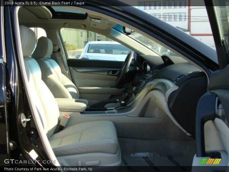 Crystal Black Pearl / Taupe 2009 Acura TL 3.5