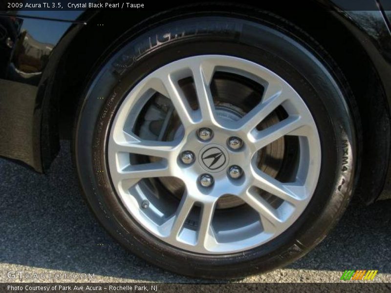 Crystal Black Pearl / Taupe 2009 Acura TL 3.5